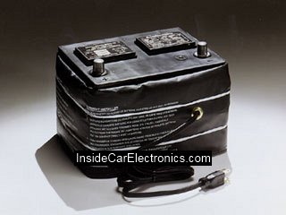 Утеплитель с нихромовой нитью для прогрева аккумуляторной батареи с подключением к прикуривателю или напрямую к бортовой сети