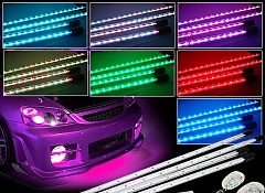 Светодиодные ленты в трубках заводского изготовления для подсветки кузова автомобиля и салона